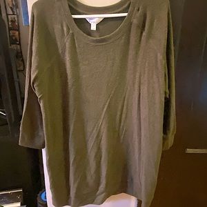 Size 1x market and spruce olive green sweater